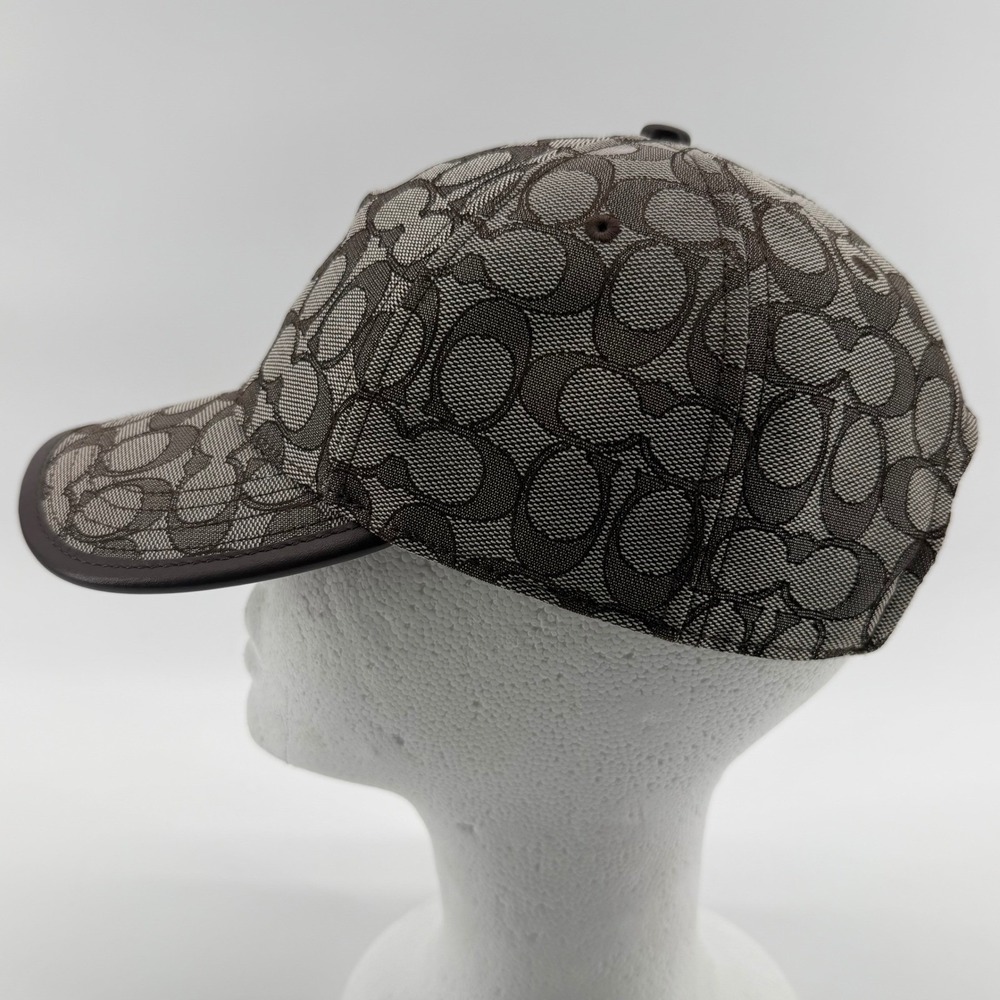Coach Baseball Cap Women O/S One Size Stone Saddle Signature Monogram C4029 NEW - Picture 3 of 7